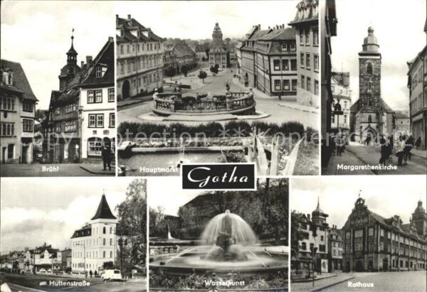 Gotha Thueringen Brühl Hauptmarkt Margarethenkirche Rath