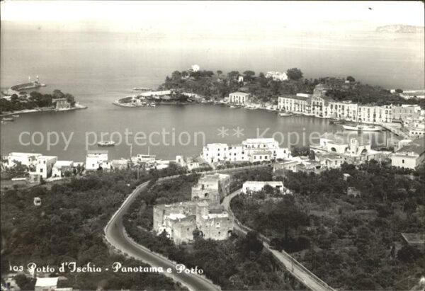 Ischia Panorama e Porto veduta aerea