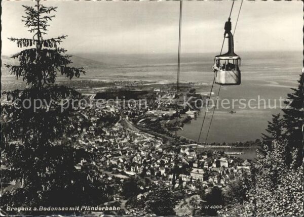 Bregenz Vorarlberg Panorama Blick vom Pfänder Pfänderbahn