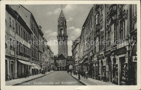 Bautzen Reichenstrasse mit Reichentor