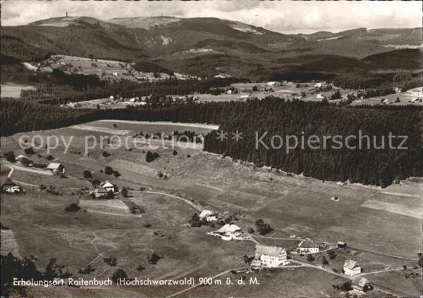 Raitenbuch Lenzkirch Fliegeraufnahme Gasthaus Pension Grüner