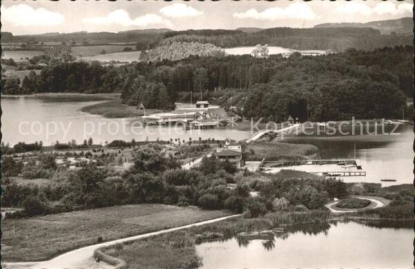 Eutin Fliegeraufnahme Badeanstalt und Seescha