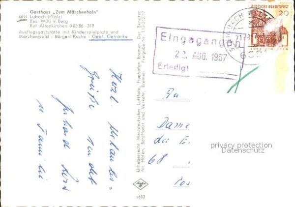 Labach Knopp-Labach Gasthaus Zum Märchenhain Fliegeraufnahm – Bild 2