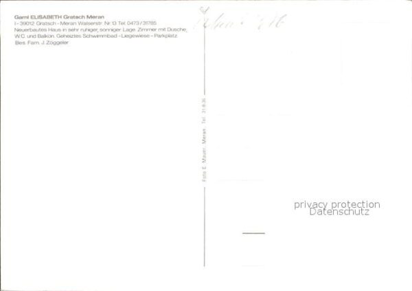 Gratsch Meran Garni Elisabeth – Bild 2