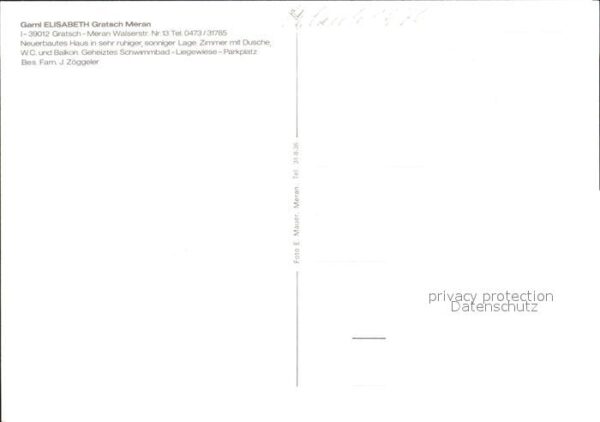 Gratsch Meran Garni Elisabeth – Bild 2