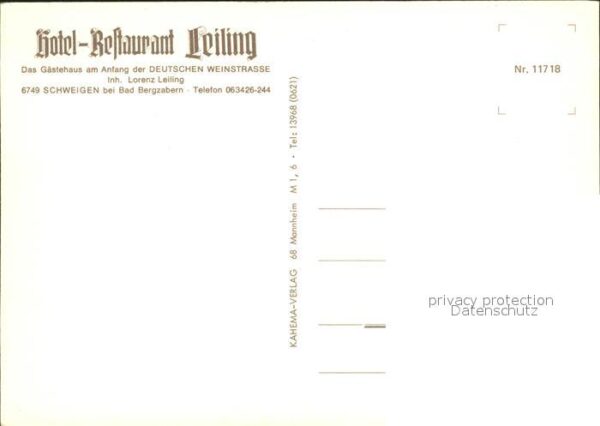 Schweigen-Rechtenbach Hotel Restaurant Leiling – Bild 2
