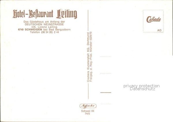 Schweigen-Rechtenbach Hotel Restaurant Leiling – Bild 2