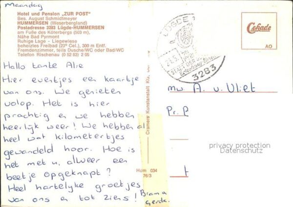 Hummersen Hotel Pension Zur Post – Bild 2