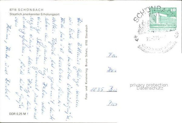 Schoenbach Sachsen Ortspartie – Bild 2