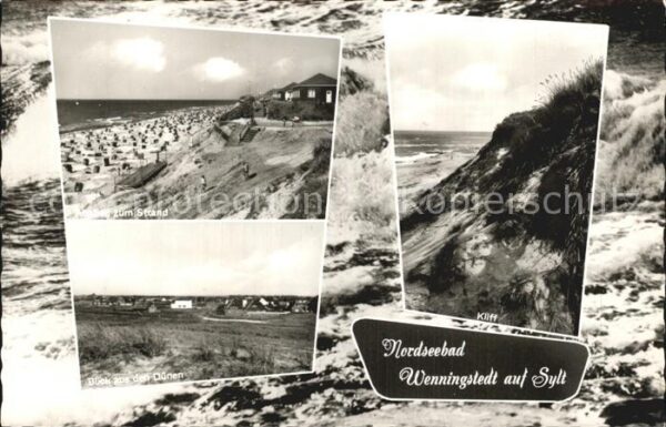Wenningstedt Sylt Abhang zum Strand Dünen Kliff