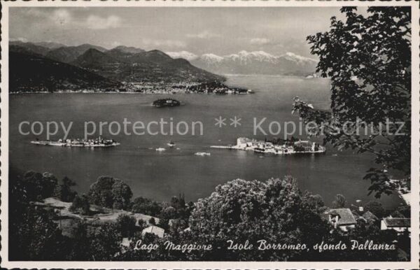 Isole Borromee Lago Maggiore sfondo Pallanza