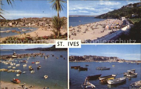 St Ives Cornwall Beach and Harbour Porthminster Beach