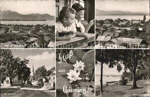 Chieming Chiemsee Kampenwand Chiemseeblick Strassenbild S