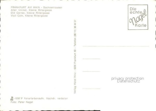 Frankfurt Main Sachsenhausen Alter Winkel Kleine Ritte – Bild 2