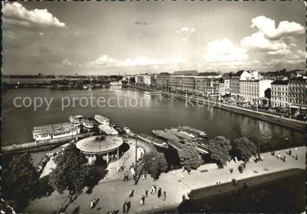 Hamburg Binnenalster und Ballindamm