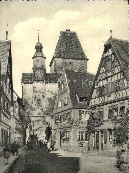 Rothenburg Tauber Markusturm mit Röderbogen