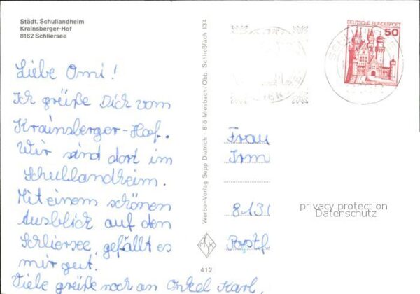 Schliersee Krainsberger Hof Städt Schullandheim Ka – Bild 2