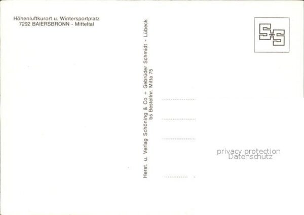 Baiersbronn Schwarzwald Mitteltal Teilansicht – Bild 2