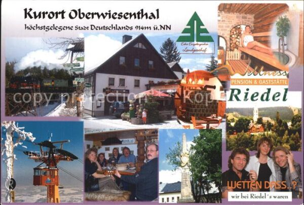 Oberwiesenthal Erzgebirge Gaststätte Pension Riedel Gastraum Well