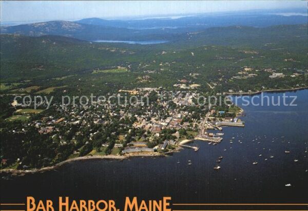 Bar Harbor Fliegeraufnahme