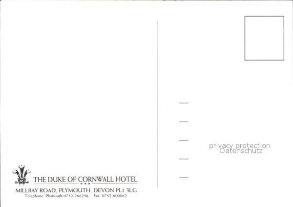 Plymouth  UK South West The Duke of Cornwall Hotel – Bild 2