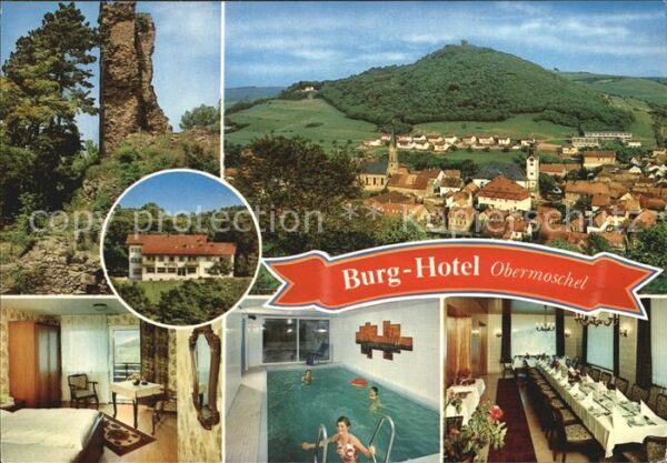 Obermoschel Ruine Stadtblick Burghotel Zimmer Halle