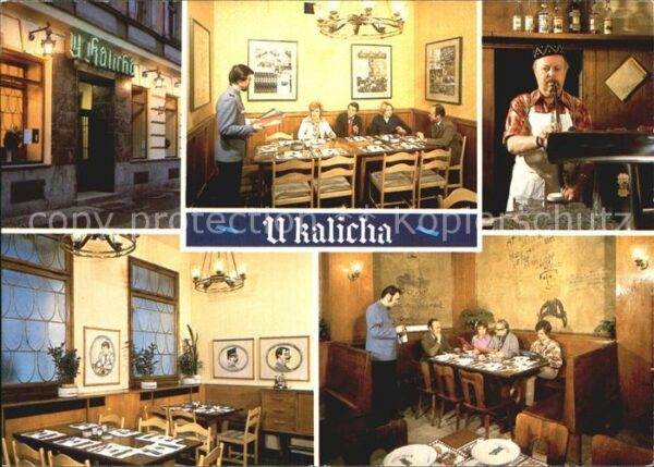Praha Prahy Prague Restaurace U Kalicha Gasträume