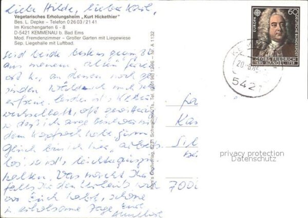 Kemmenau Vegetarisches Erholungsheim Kurt Hicket – Bild 2