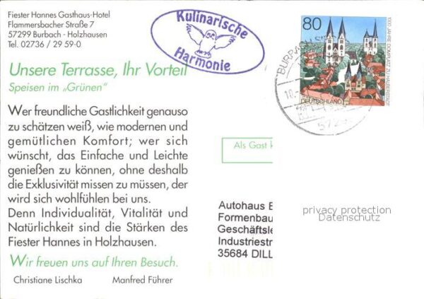Holzhausen Burbach Fiester Hannes Gasthaus Hotel – Bild 2