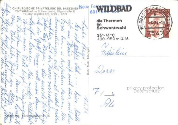 Wildbad Schwarzwald Chirurg Privatklinik Dr Baetzner – Bild 2