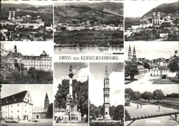 Klosterneuburg Klosteranlage Stiftskirche Mariensäule