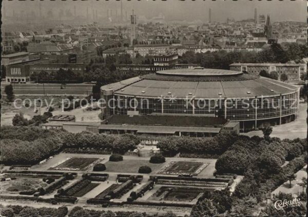 Dortmund Westfalenhalle mit Rosenterrasse Fliege