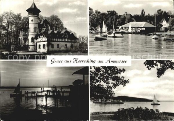 Herrsching Ammersee Schlösschen Gasthaus Bootshafen Fahrgas