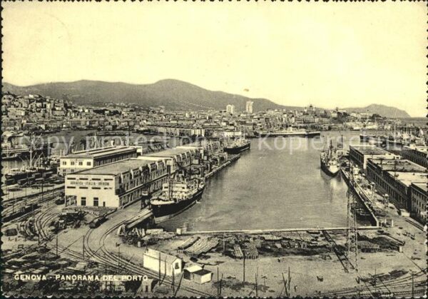 Genova Genua Liguria Panorama del Porto