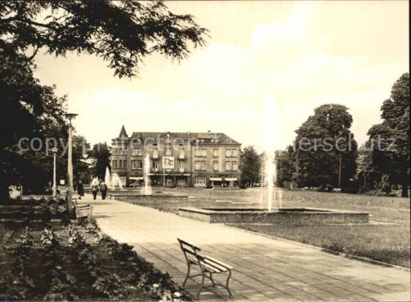 Bitterfeld Platz der Jugend Springbrunnen