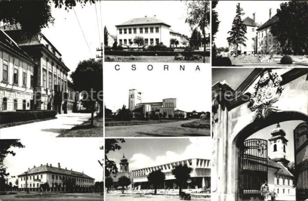 Csorna Gyoer Orts und Teilansichten