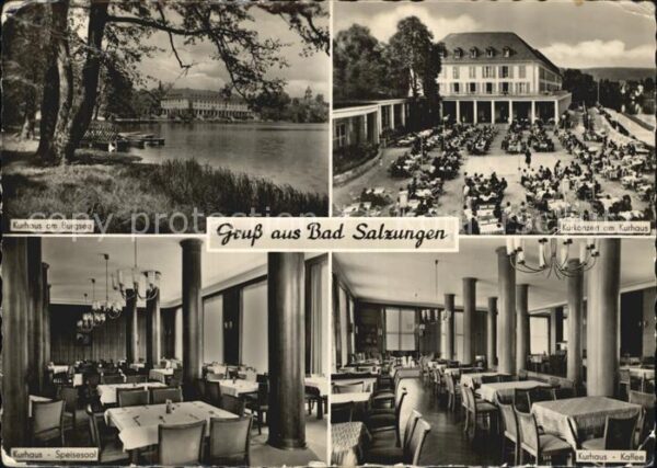 Bad Salzungen Kurhaus am Burgsee Kurkonzert Speisesaa