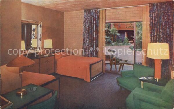 Hollywood California Roosevelt Hotel Poolside Lanai Room