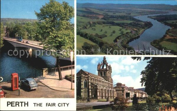 Perth Schottland Queens Bridge Sankt Leonard_s Church Th