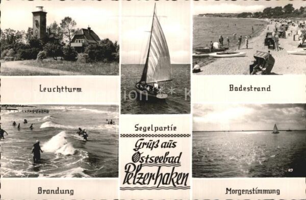Pelzerhaken Badestrand Brandung Leuchtturm Morgenst