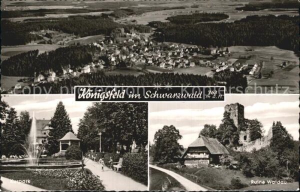 Koenigsfeld Schwarzwald Kurpark Ruine Walnau