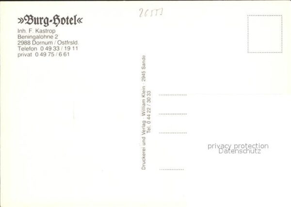 Dornum Ostfriesland Burg Hotel – Bild 2