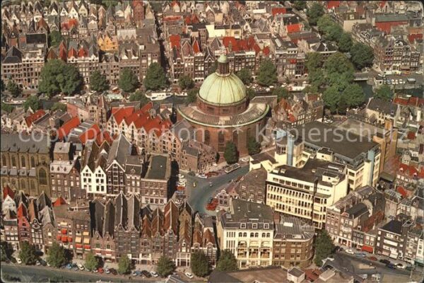 Amsterdam Niederlande Fliegeraufnahme Lutherische Kirche