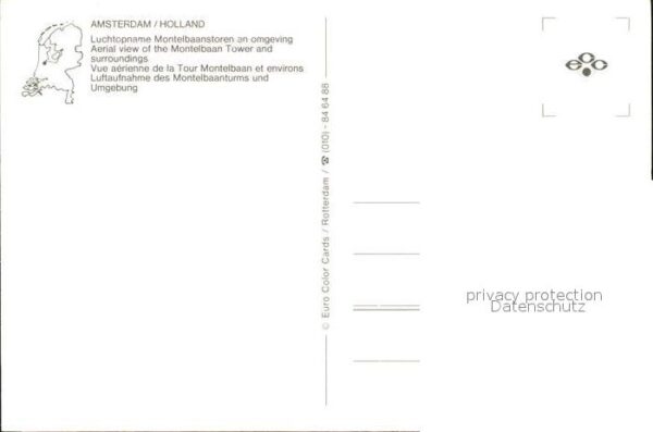 Amsterdam Niederlande Fliegeraufnahme des Montelbaanturms – Bild 2