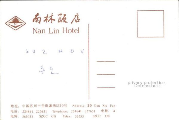 Suzhou Nan Lin Hotel – Bild 2