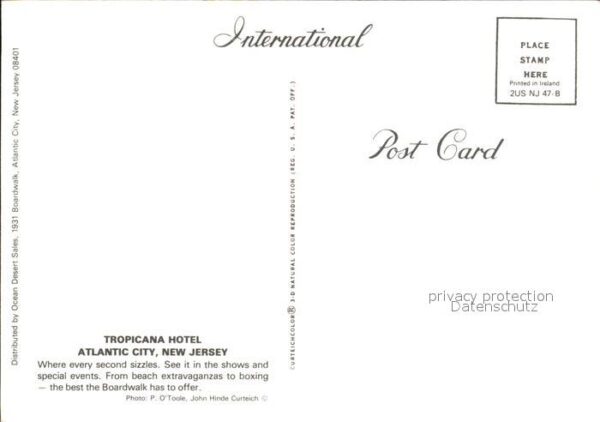 Atlantic City New Jersey Tropicana Hotel – Bild 2