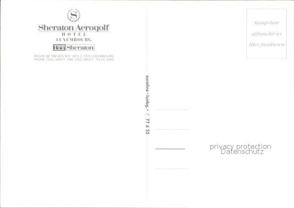 LUXEMBOURG  Luxemburg Sheraton Aerogolf – Bild 2