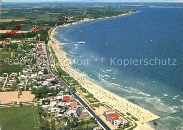 Haffkrug Ostseebad Strand Fliegeraufnahme