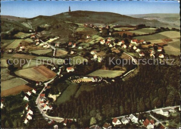 Berlebeck Hahnberg Hermannsdenkmal Fliegeraufnahm