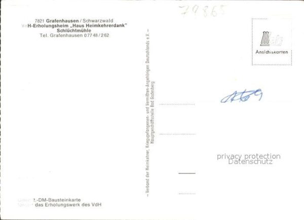 Grafenhausen Schwarzwald Erholungsheim Haus Heimkehrerdank – Bild 2
